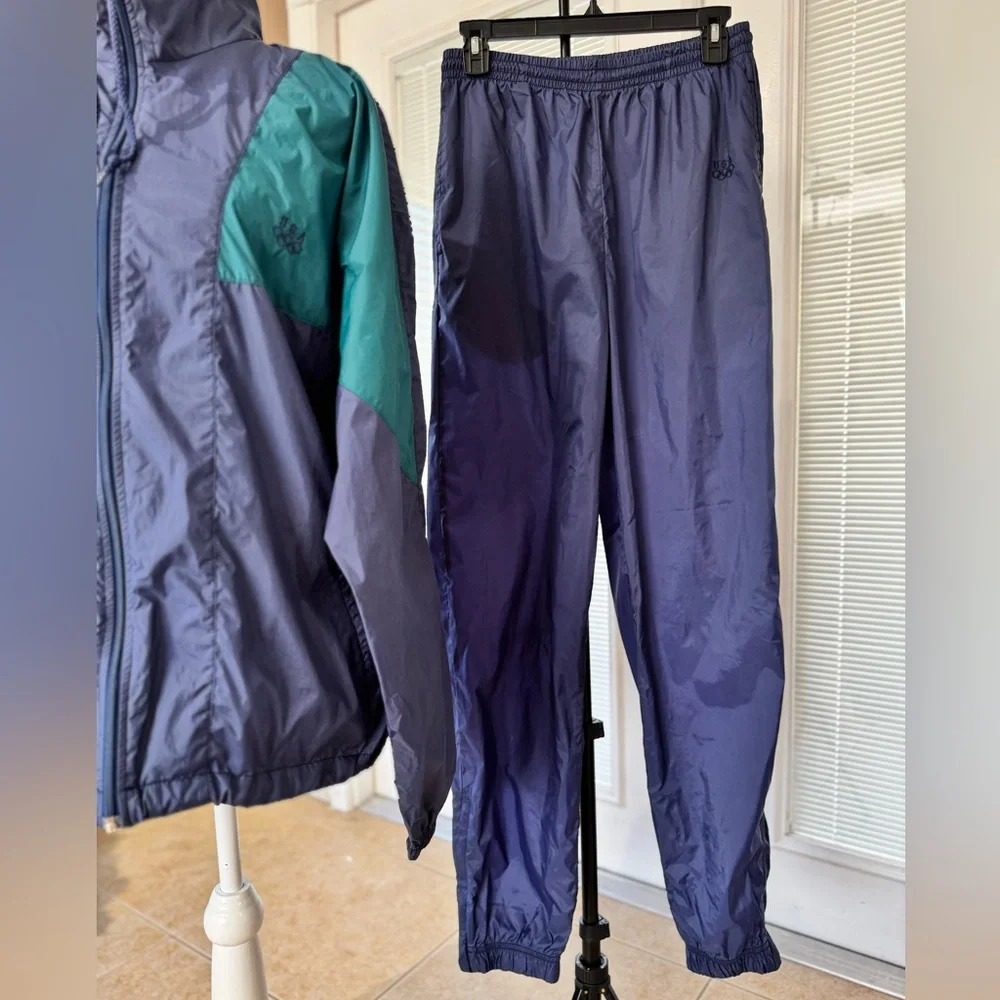 Vintage JCPenney Women’s Retro Two-Tone Jacket and Pants Track Set, Size M